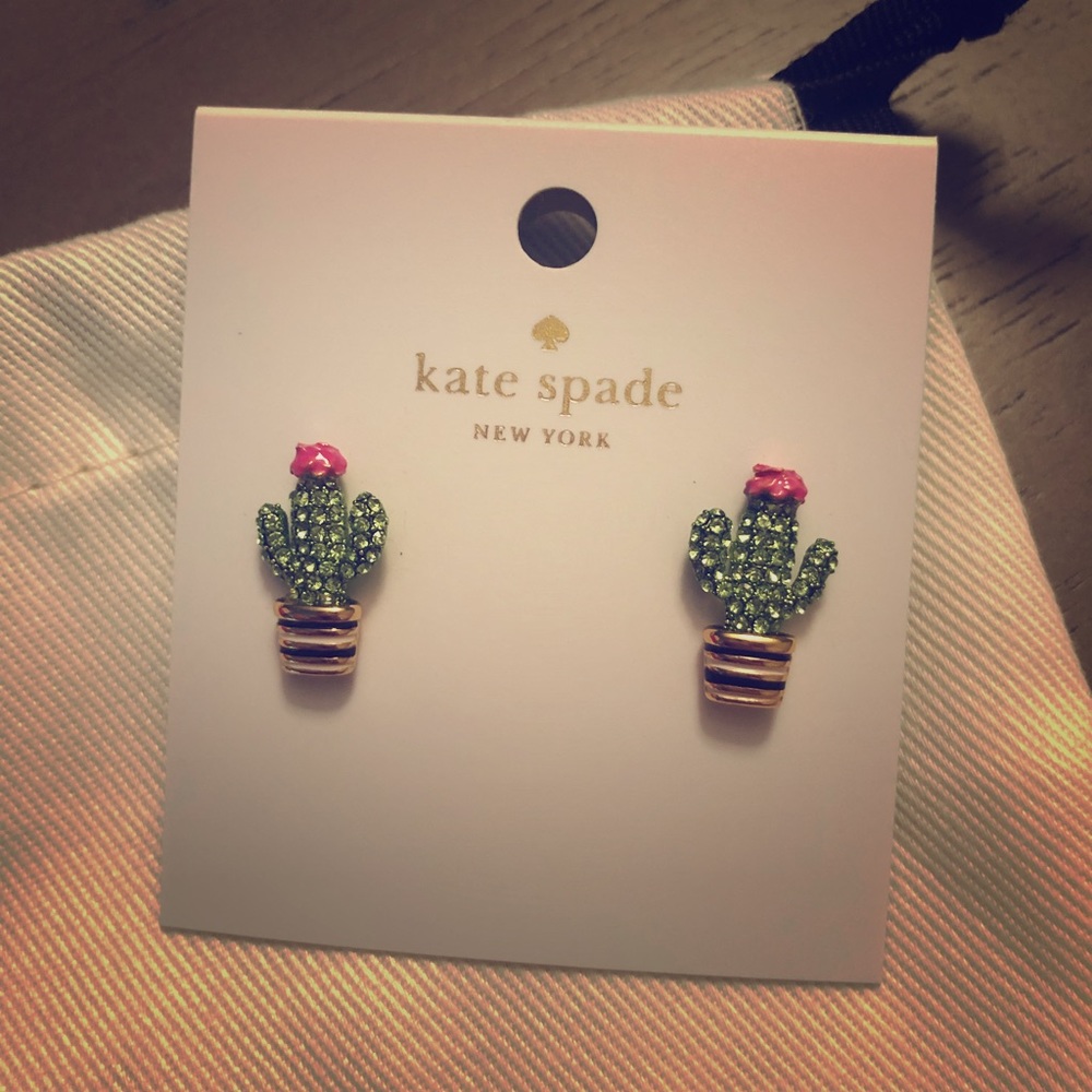 NWT Kate Spade cactus studs